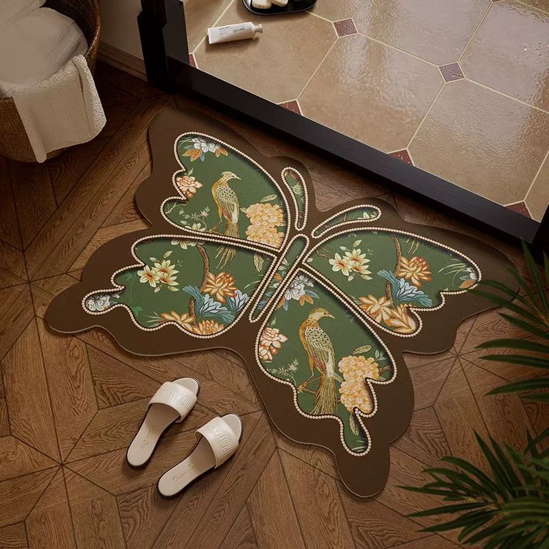 Butterfly-Shaped Decorative Floor Mat