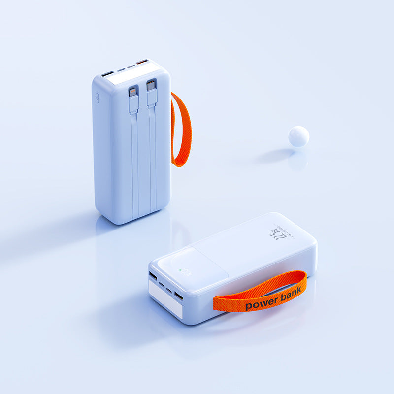 Portable power bank with integrated charging cable and fast charging function Stornfield
