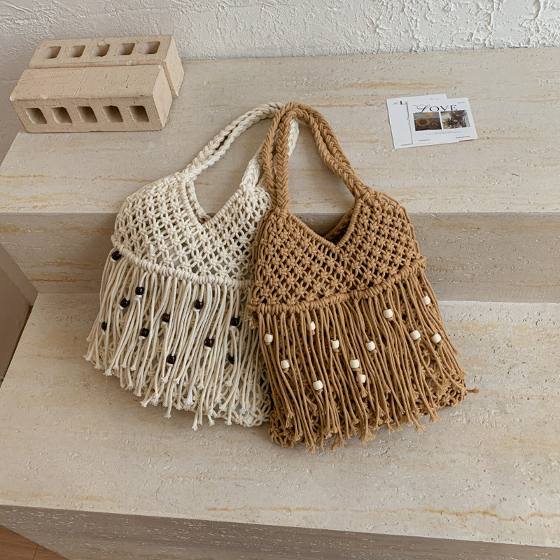 Handcrafted Macrame Bag with Tassels Stornfield