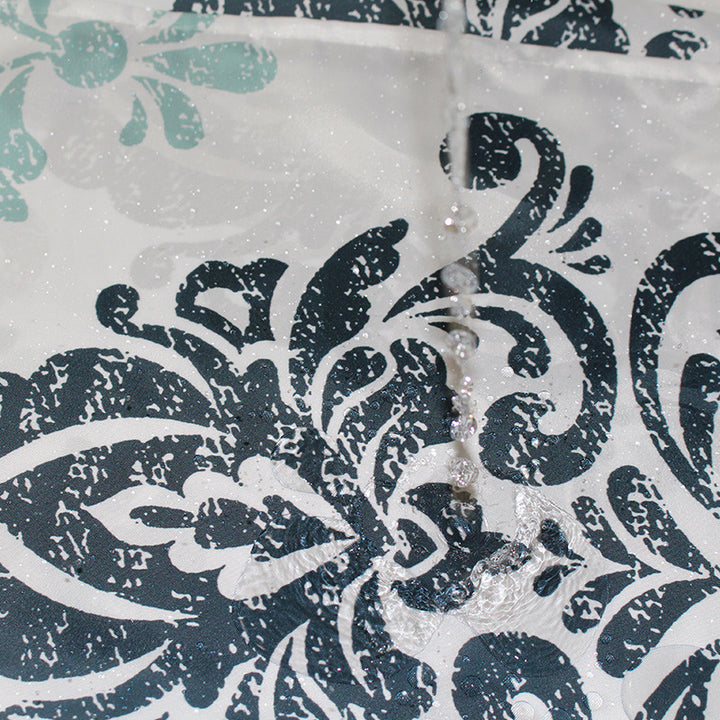 Women's Elegant Damask Shower Curtain Stornfield
