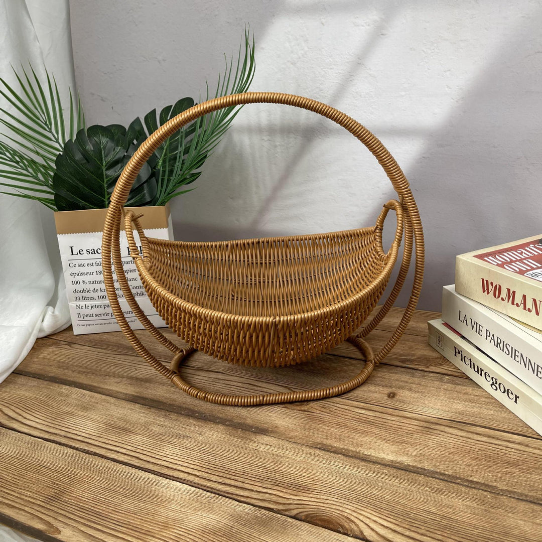 Ladies stylish decorative storage basket on metal frame Stornfield