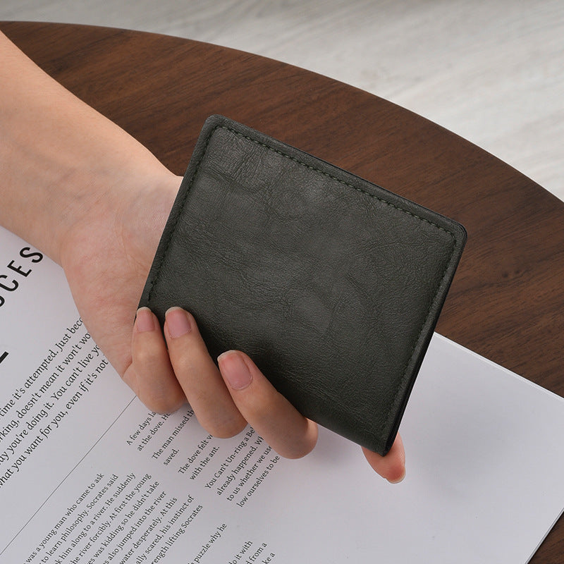 Compact Leather Travel Wallet Stornfield