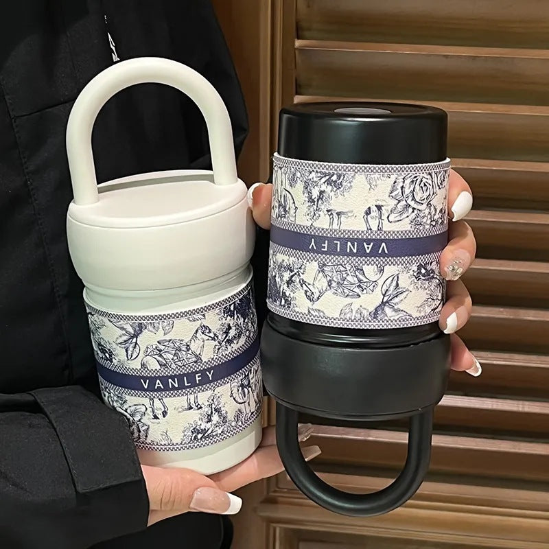 Women's stylish thermos cup with practical carrying handle Stornfield
