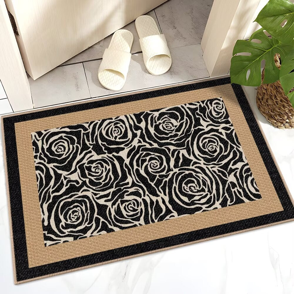 Floral Patterned Indoor Area Mat