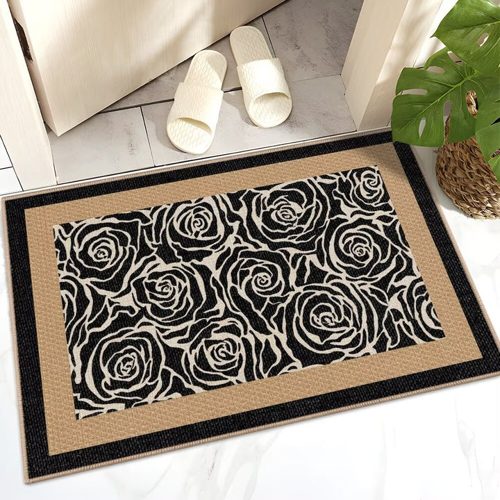 Floral Patterned Indoor Area Mat