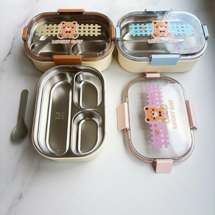 Bear-Themed Stackable Food Storage Container