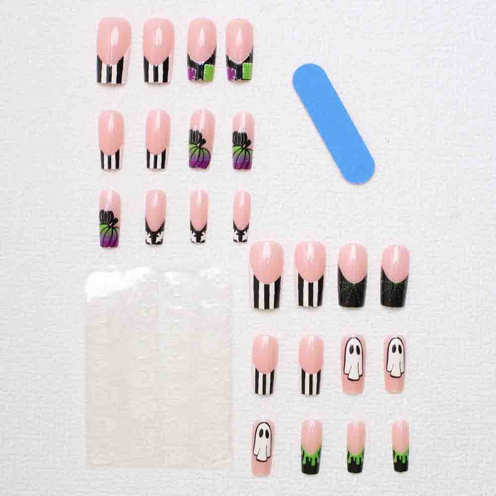 Halloween-Inspired Press-On Nail Art Stornfield