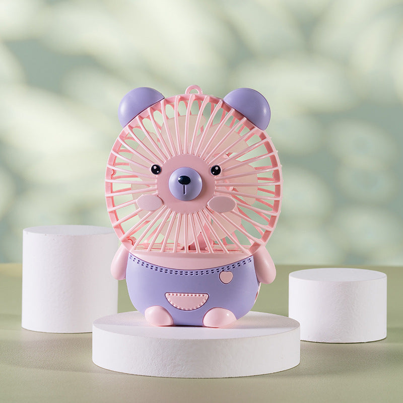 Unisex Mini Hand Fan in cute animal design Stornfield