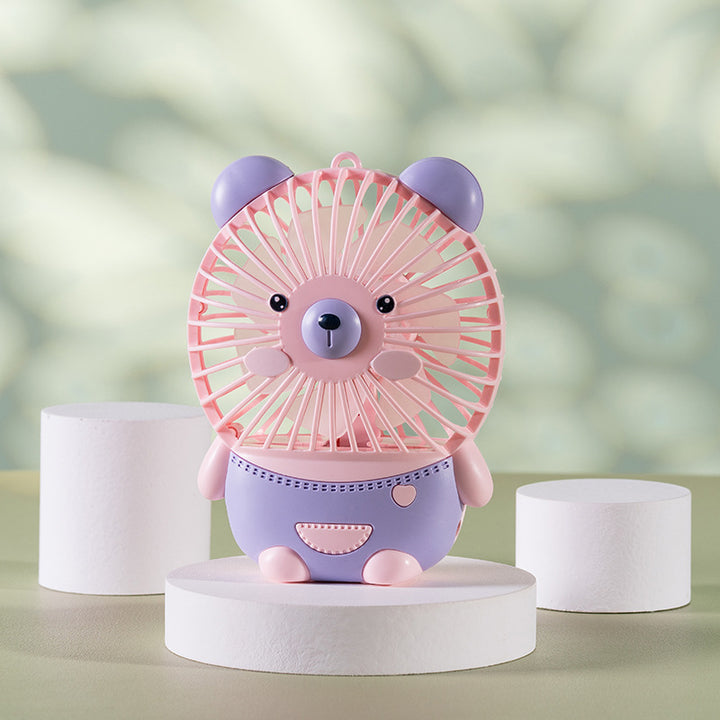 Unisex Mini Hand Fan in cute animal design Stornfield