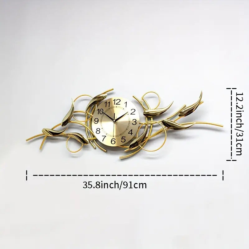 Ornate Decorative Metal Wall Clock Stornfield