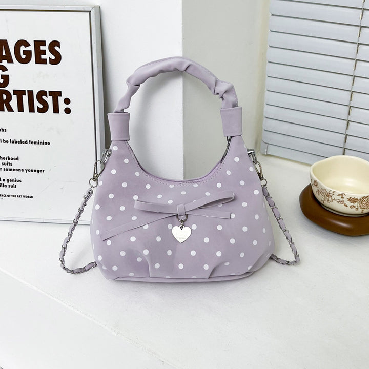 Playful Polka Dot Handheld Purse