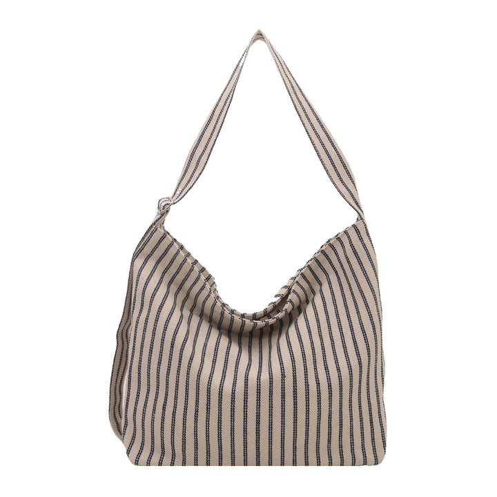 Casual Striped Canvas Tote Bag Stornfield