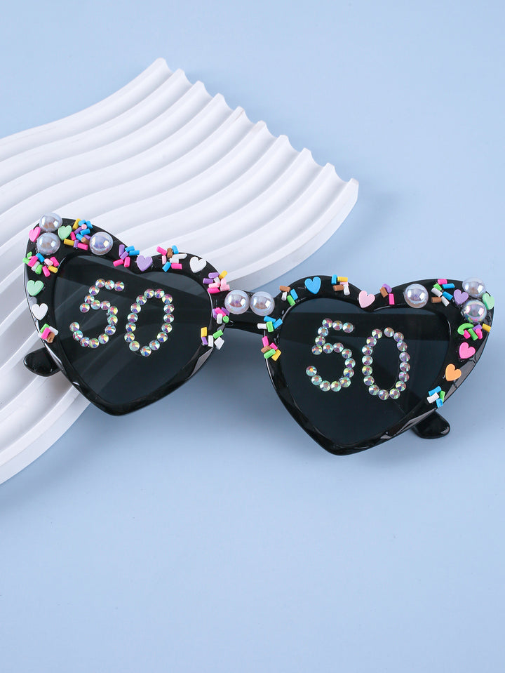 Decorative Celebration Heart-Shaped Sunglasses Stornfield