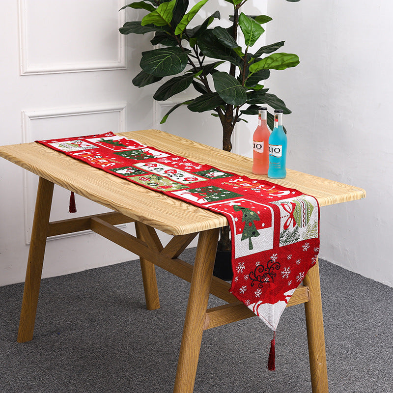 Christmas table runner with reindeer motif Stornfield