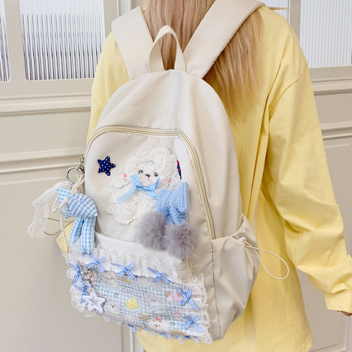 Backpack with Playful Appliqués and Multifunctional Compartments Stornfield