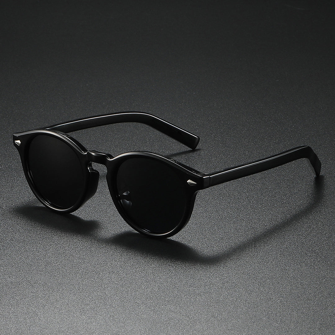 Ladies Round Sunglasses with Transparent Frame and Reflective Lenses Stornfield