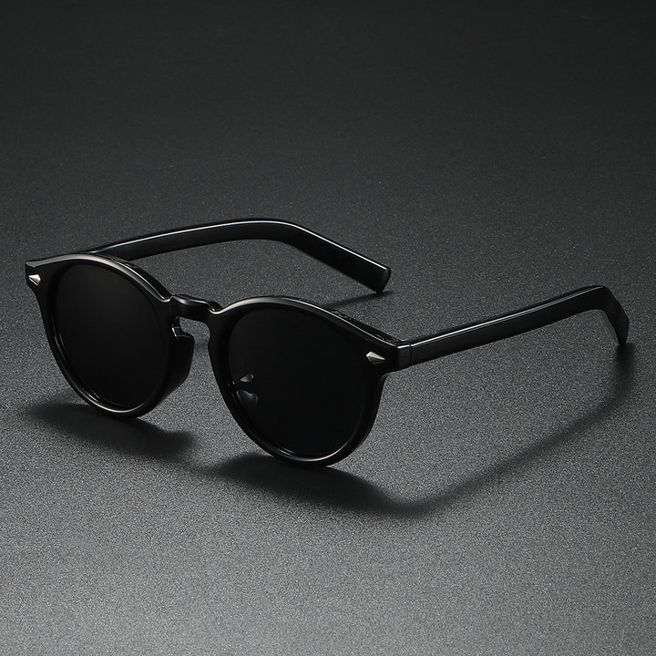 Ladies Round Sunglasses with Transparent Frame and Reflective Lenses Stornfield