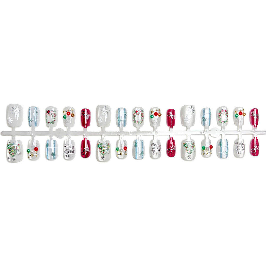 Festive Themed Press-On Nail Art Set 1790745834