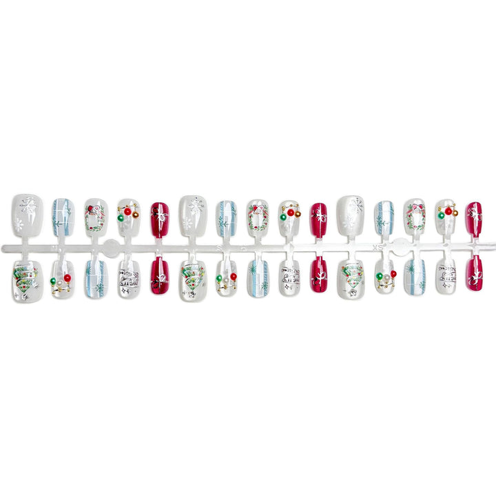 Festive Themed Press-On Nail Art Set 1790745834