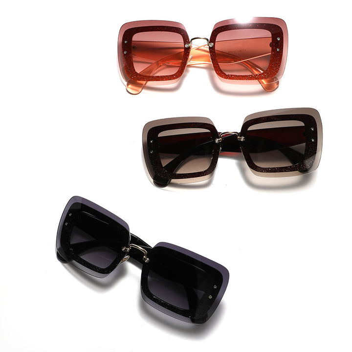 Women's square sunglasses with innovative frame Stornfield