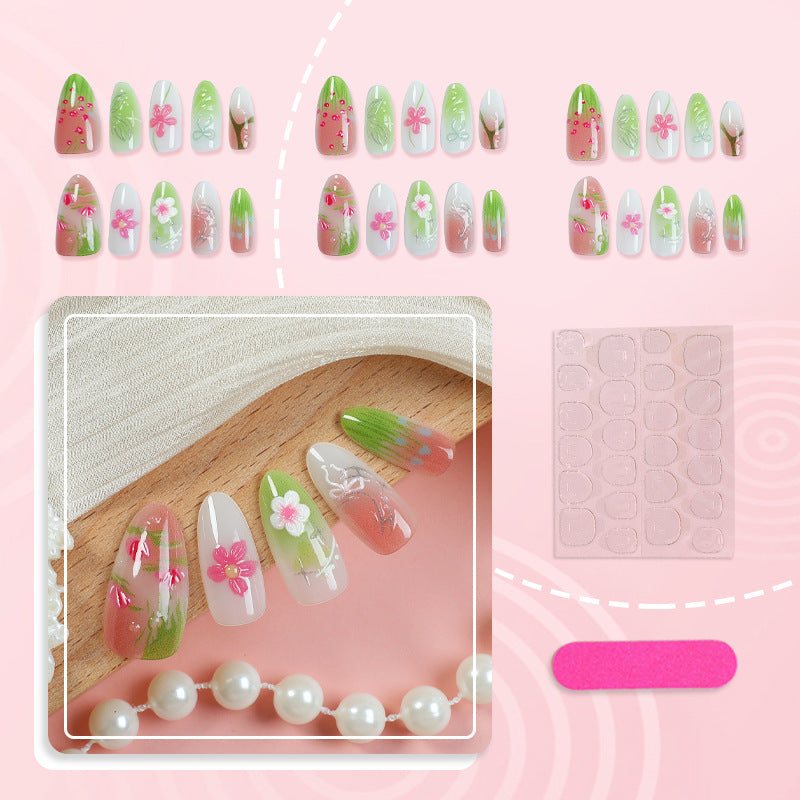 Artistic Floral Nail Tips Stornfield