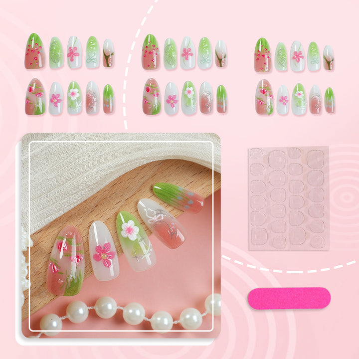 Artistic Floral Nail Tips Stornfield