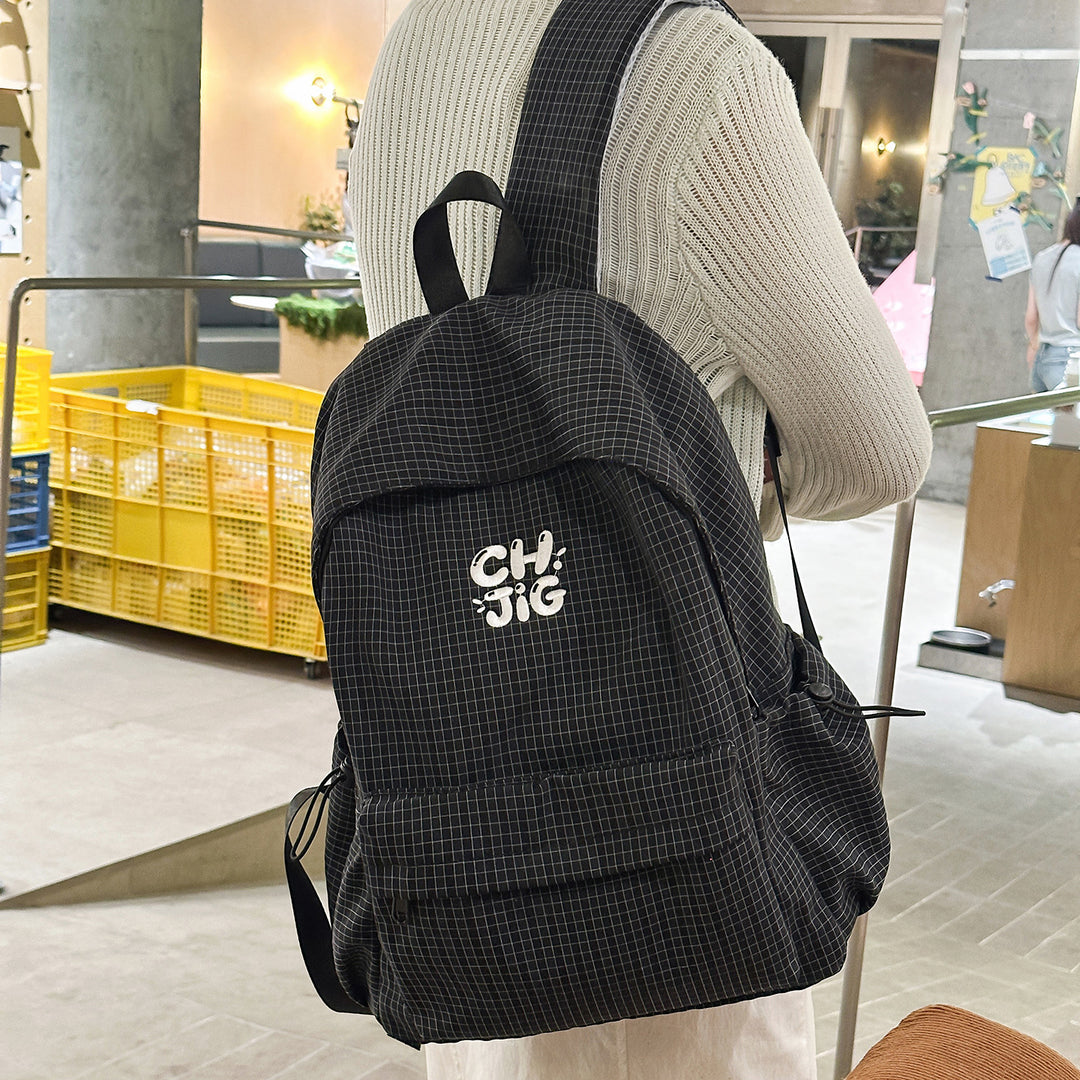 Stylish Checked Patterned Backpack Stornfield