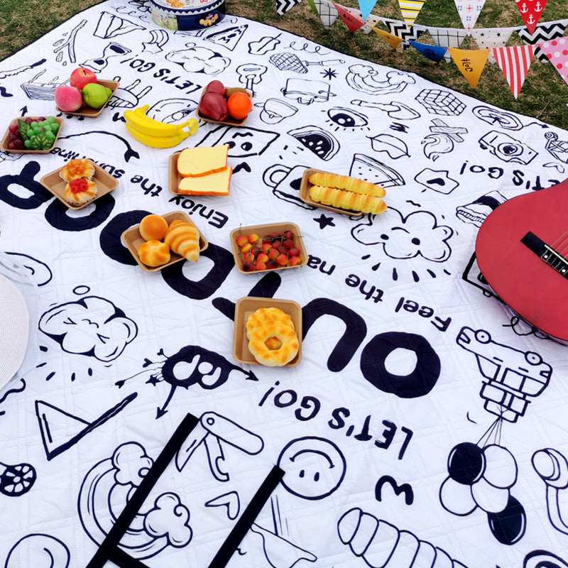 Picnic blanket with water-repellent underside Stornfield