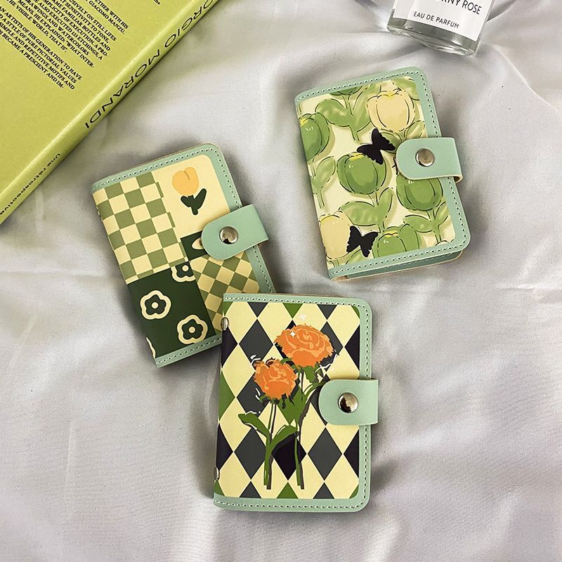 Floral Print Zippered Cardholder Stornfield
