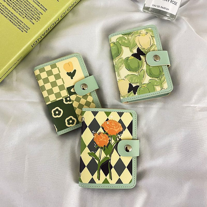 Floral Print Zippered Cardholder Stornfield