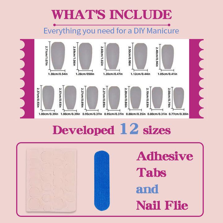 Artificial nail set with stylish bows and elegant French tips Stornfield
