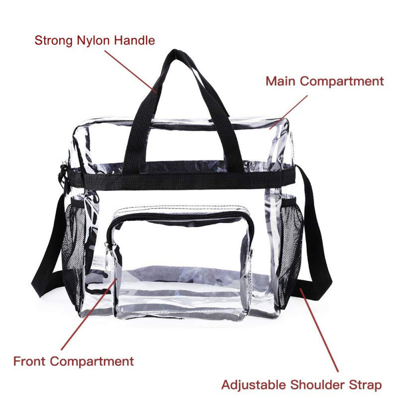 Transparent Handbag with Textured Design Stornfield