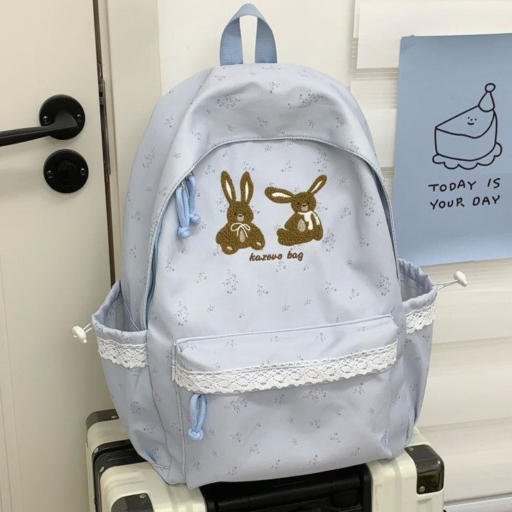 Cute Bunny-Themed Casual Backpack Stornfield