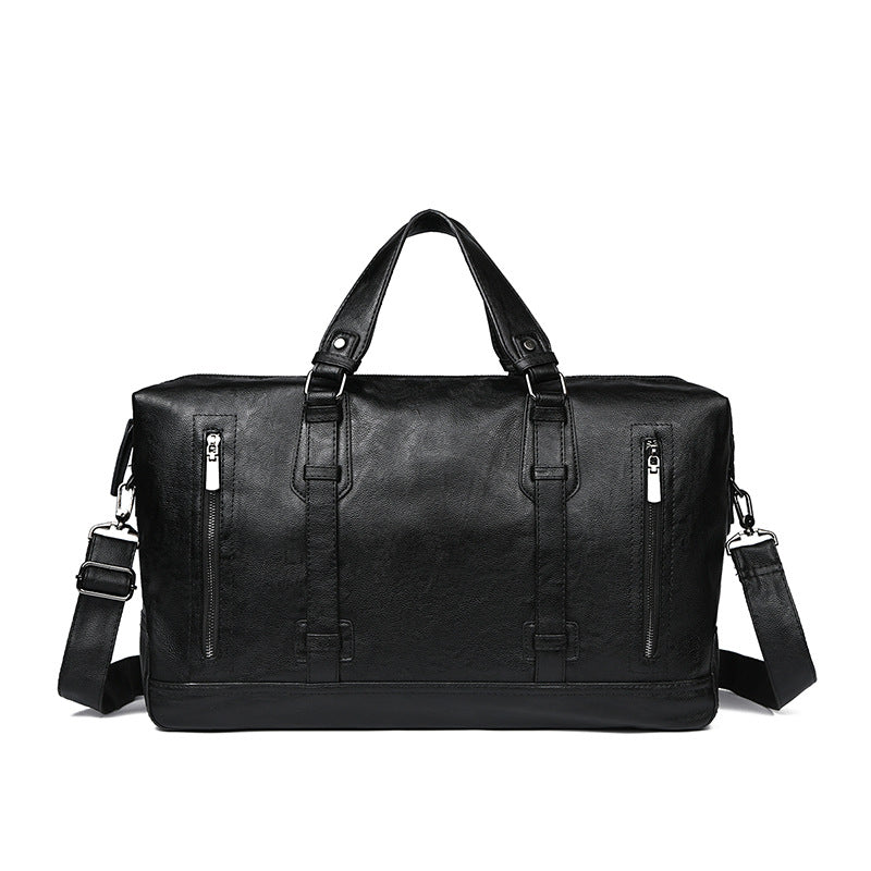 Premium Leather Weekend Duffel Bag Stornfield