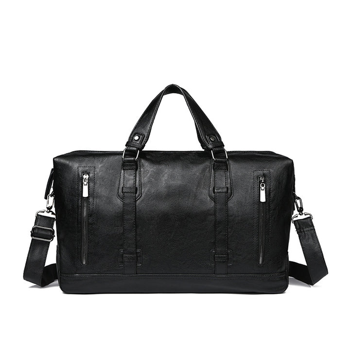 Premium Leather Weekend Duffel Bag Stornfield