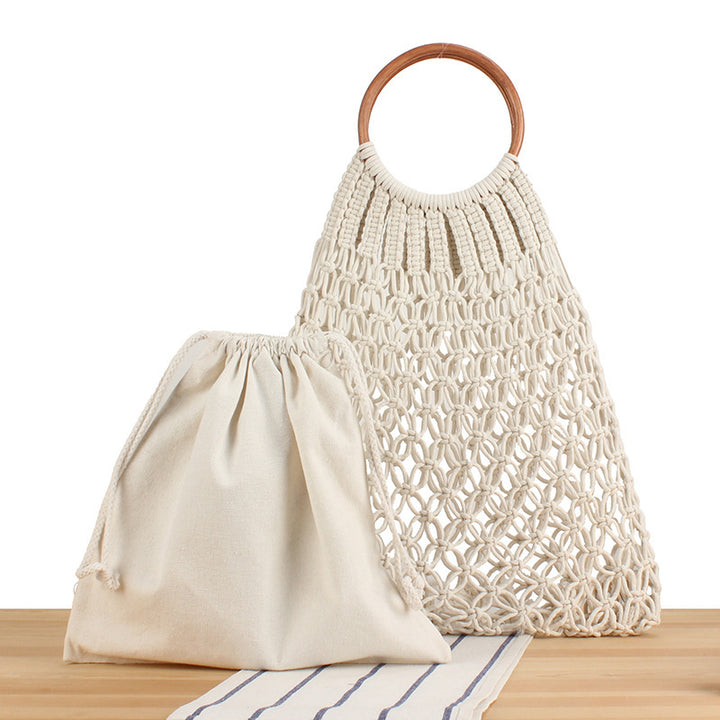 Tote bag with braided net design and practical inner bag Stornfield