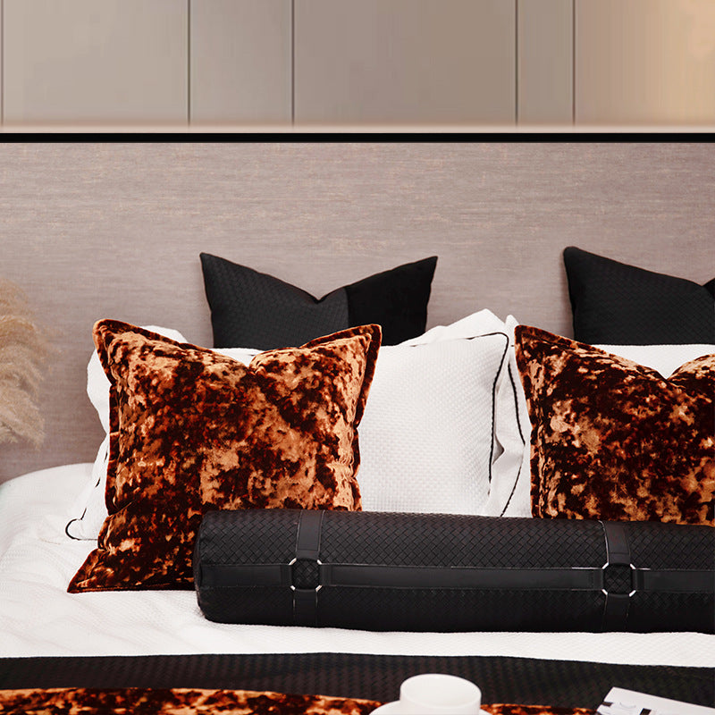 Velvet Home Decor Cushion Cover