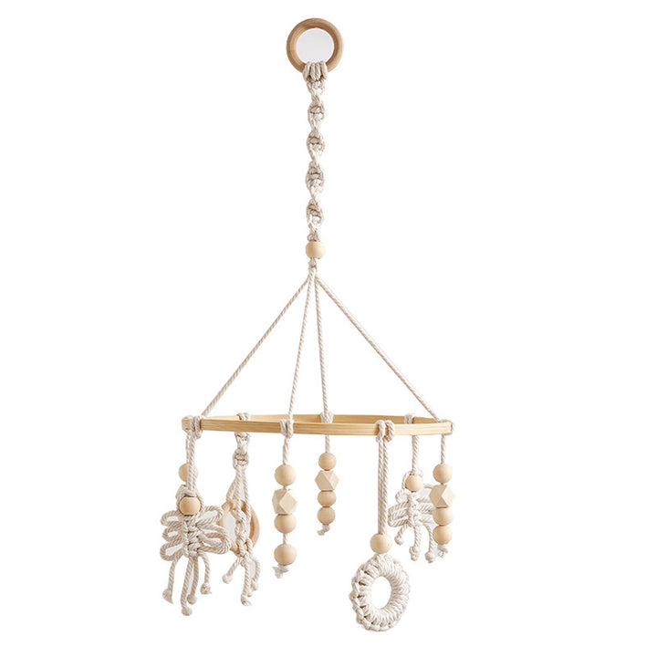 Macrame Baby Mobile with Natural Beads Stornfield