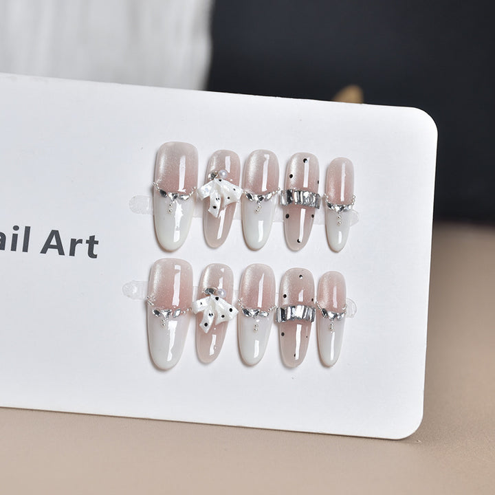 Glamorous Crystal-Embellished Press-On Nail Extensions Stornfield
