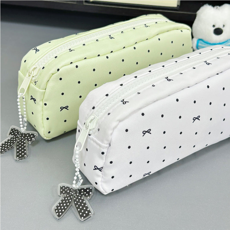 Polka Dot Patterned Pencil Case