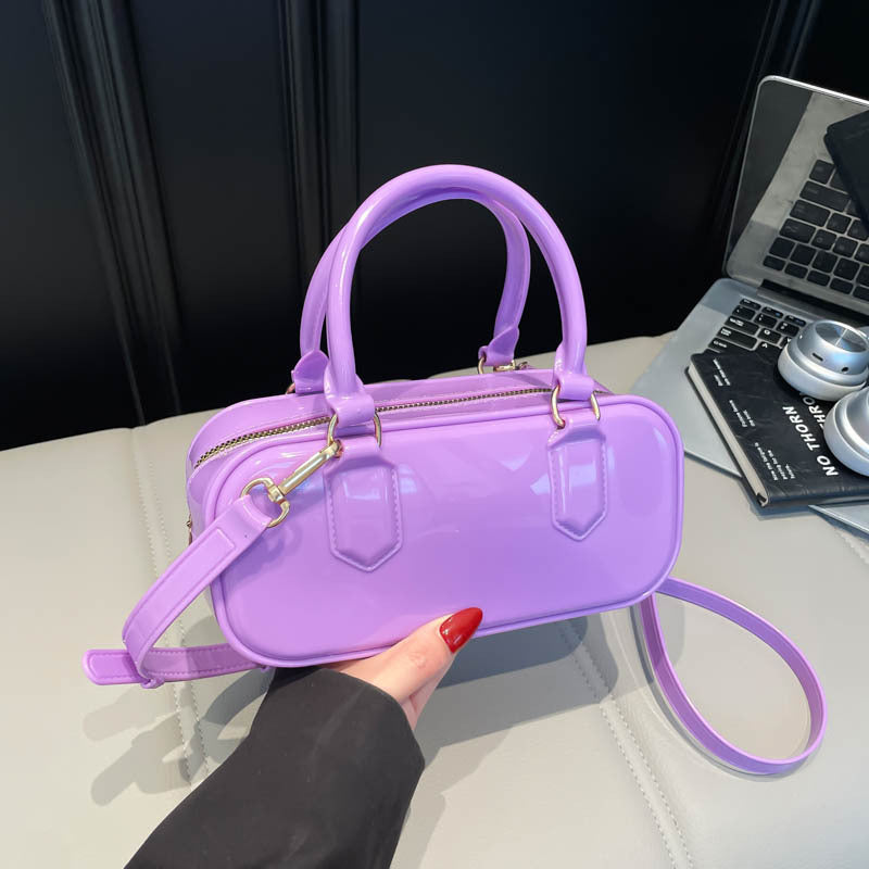 Glossy Patent Leather Handbag