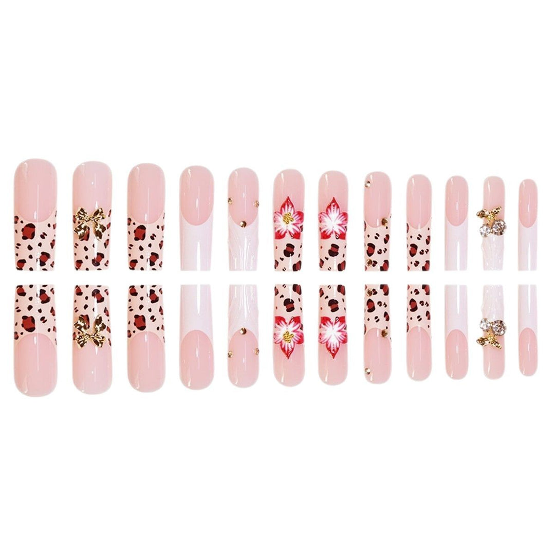 Artistic 3D Floral Press-On Nail Extensions Stornfield