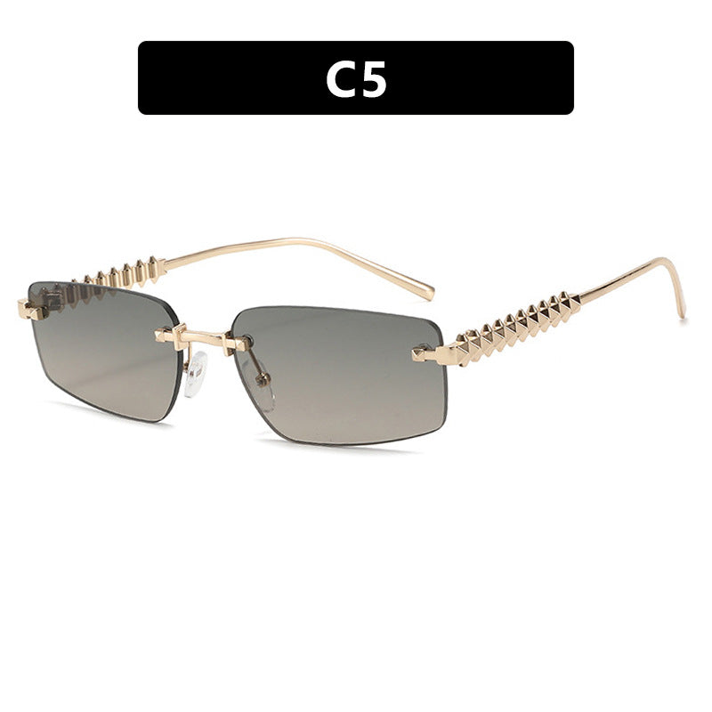 Women's square sunglasses with filigree frame and luxurious accents Stornfield