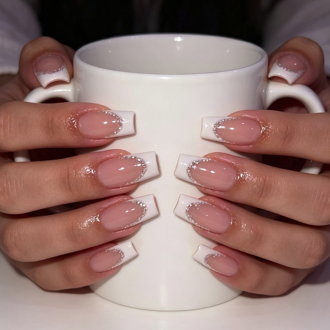 Elegant French Tip Acrylic Nail Enhancements Stornfield 1789915911