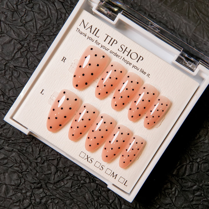 Floral Accent Press-On Nail Tips