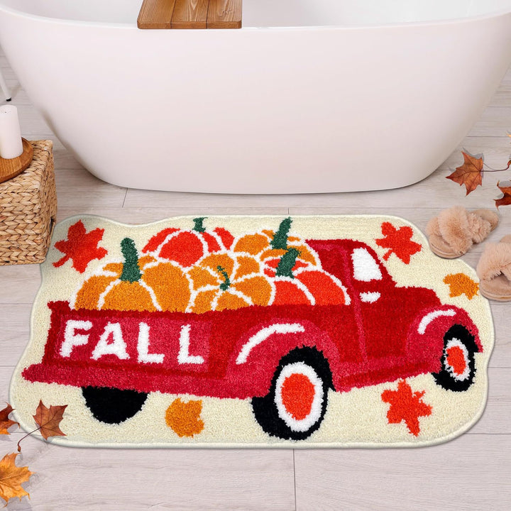 Decorative Pumpkin Bath Mat for Bathroom