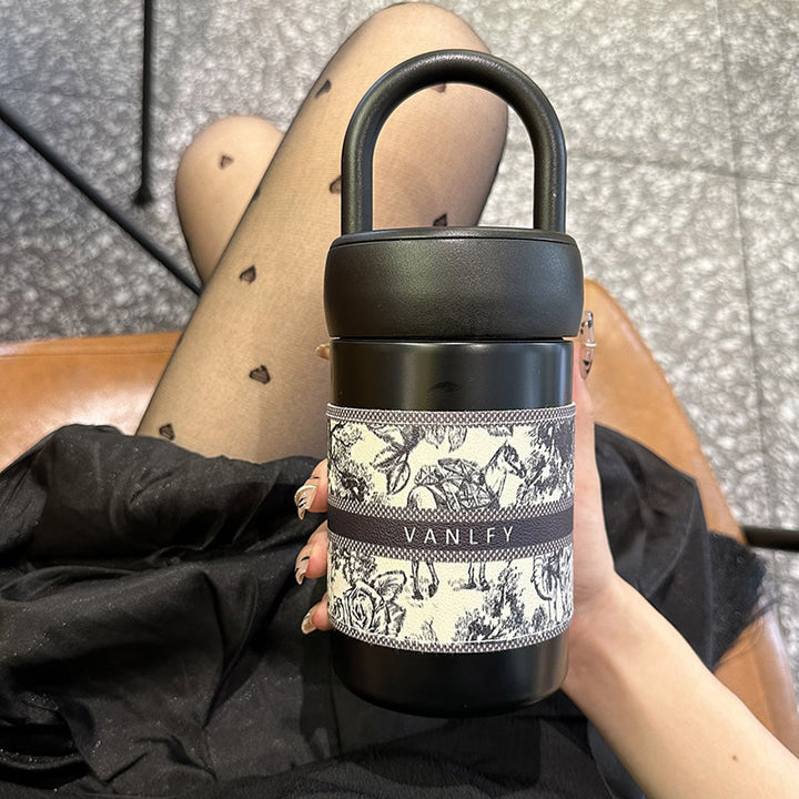 Women's stylish thermos cup with practical carrying handle Stornfield
