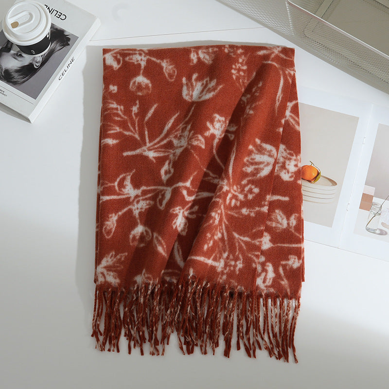 Women's Floral Patterned Scarf Stornfield