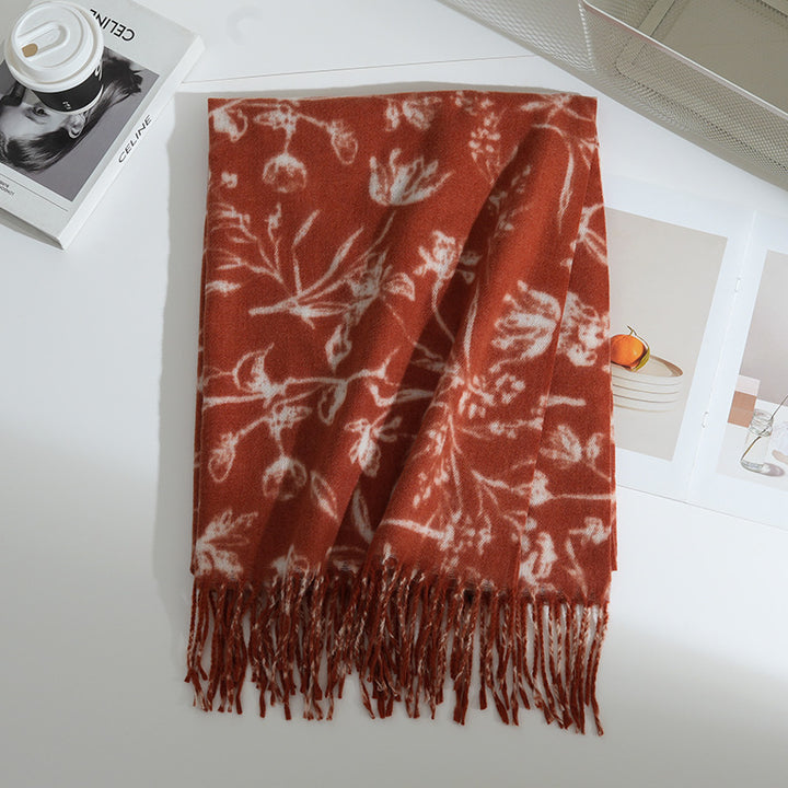 Women's Floral Patterned Scarf Stornfield