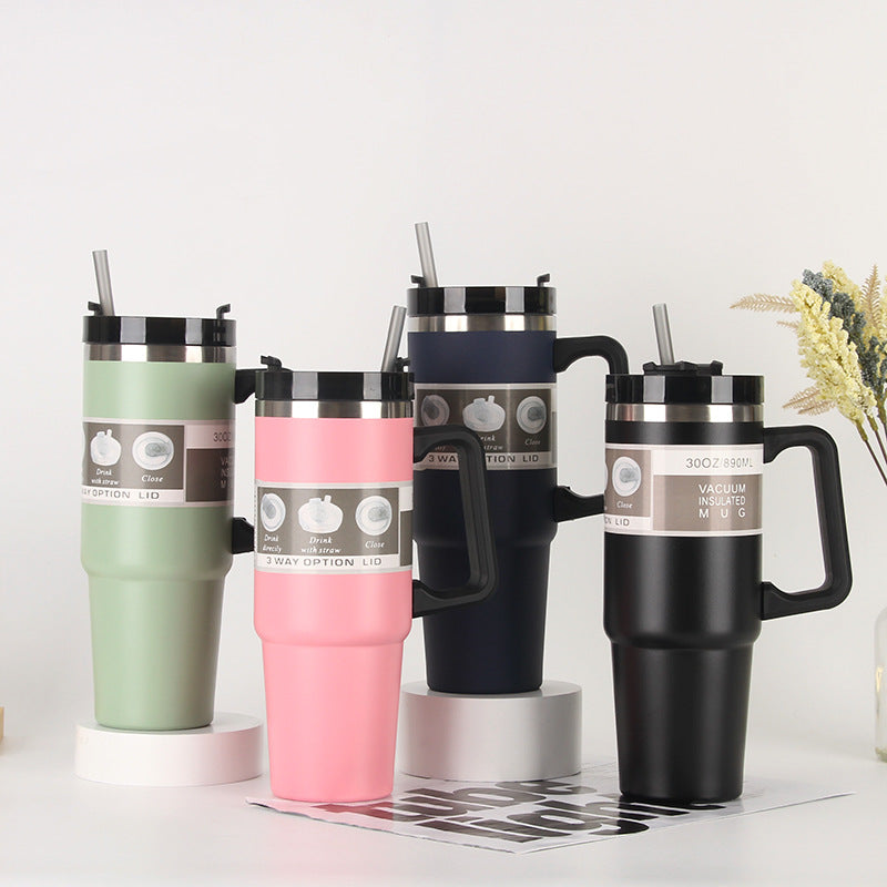 Ladies Insulated Portable Drinking Cup with Straw Stornfield